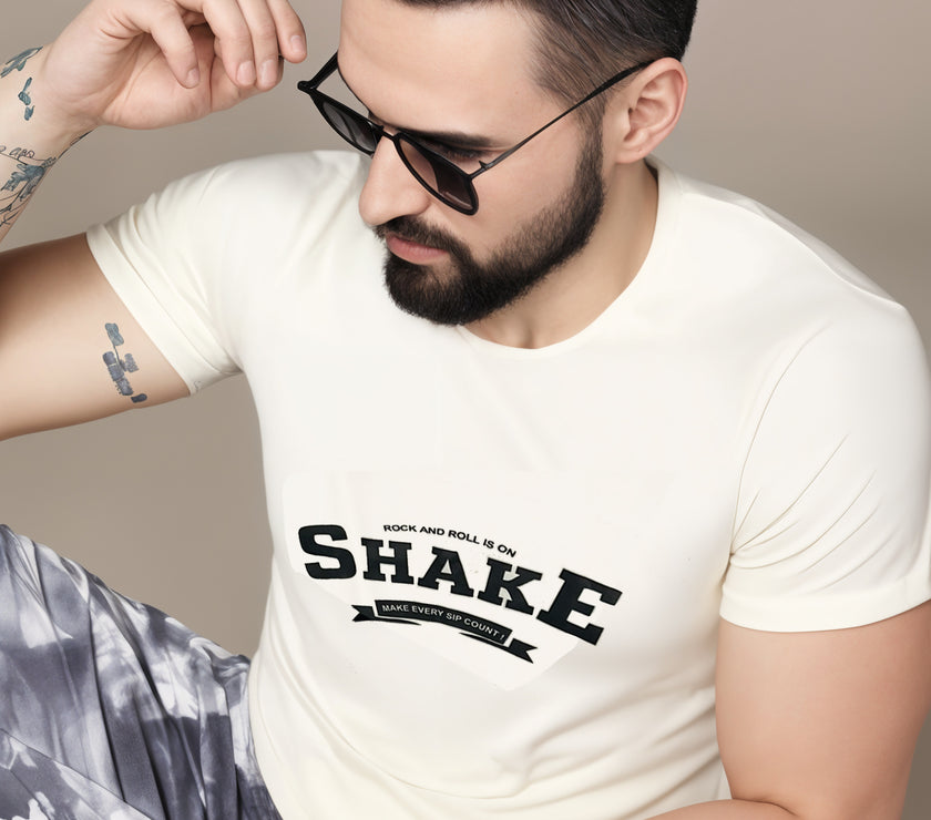 MACK Jonney Men Printed Cotton Rich  T Shirt | Round neck Tshirts|Half Sleeves|Printed-Regular Fit