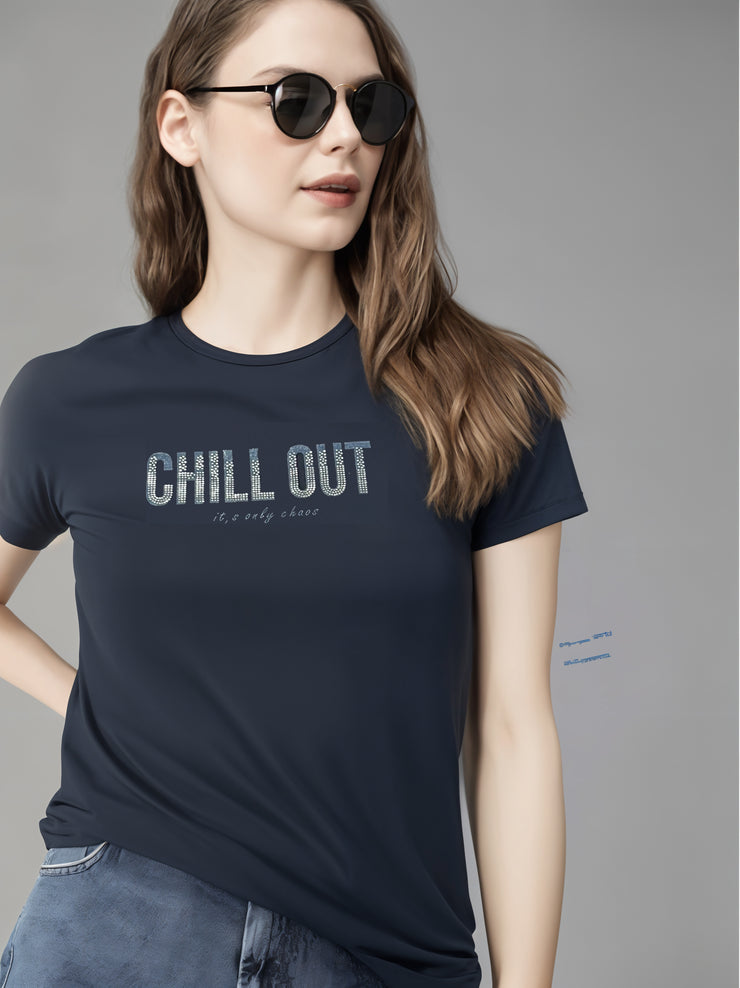 MACK Jonney Women Printed Cotton Rich  T Shirt | Round neck Tshirts|Half Sleeves|Printed-Regular Fit