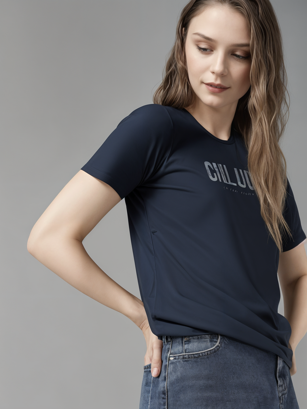 MACK Jonney Women Printed Cotton Rich  T Shirt | Round neck Tshirts|Half Sleeves|Printed-Regular Fit