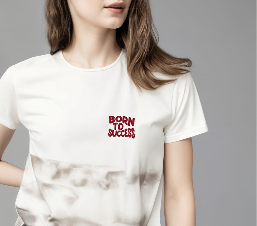 MACK Jonney Women Printed Cotton Rich  T Shirt | Round neck Tshirts|Half Sleeves|Printed-Regular Fit