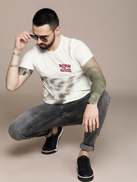 MACK Jonney Men Printed Cotton Rich  T Shirt | Round neck Tshirts|Half Sleeves|Printed-Regular Fit