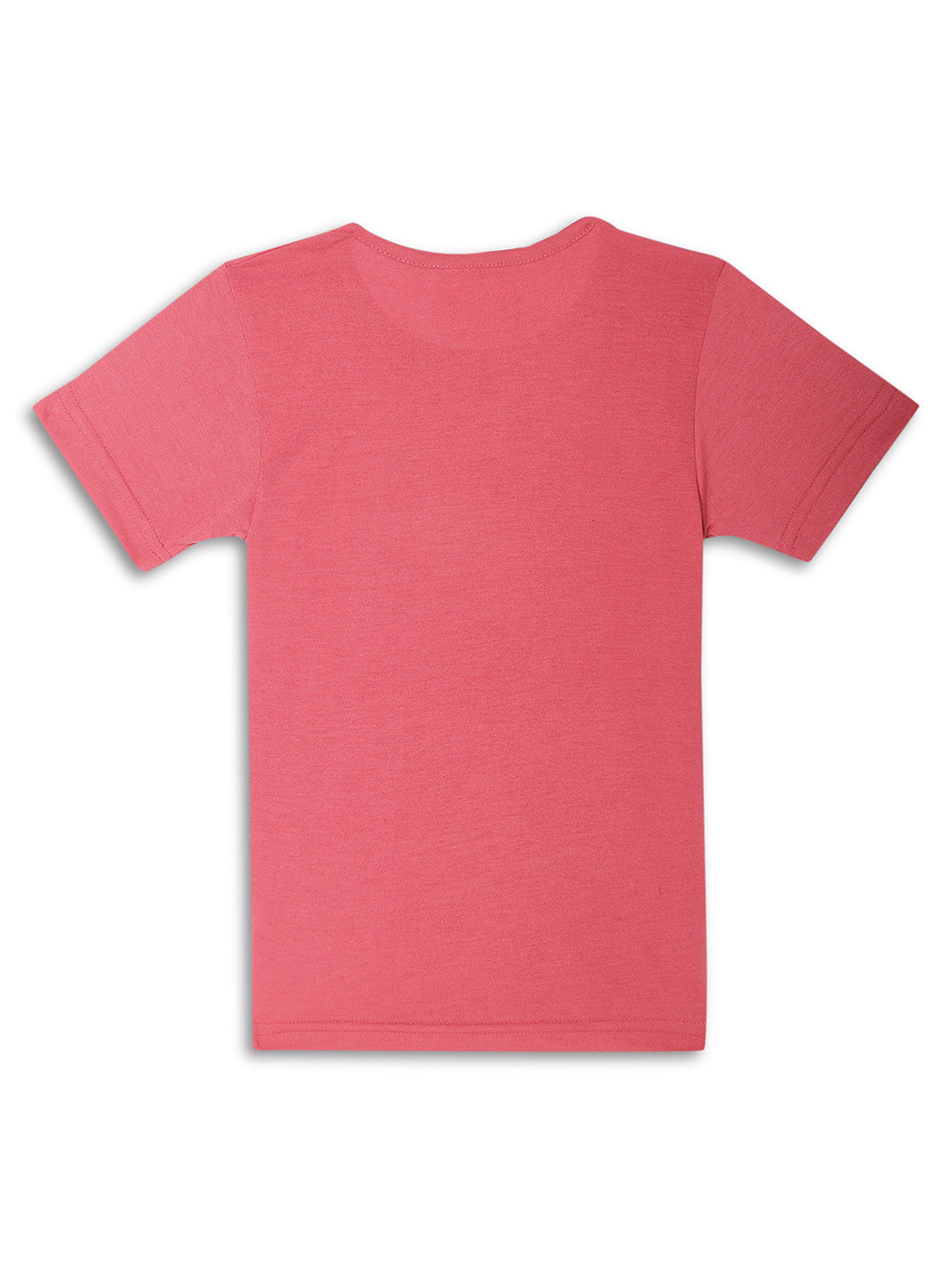 Mack Jonney Printed  Pink  Regular Fit Cotton blended T-shirts For Kids