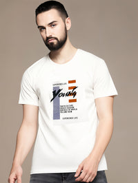 MACK Jonney Men Printed Cotton Rich  T Shirt | Round neck Tshirts|Half Sleeves|Printed-Regular Fit