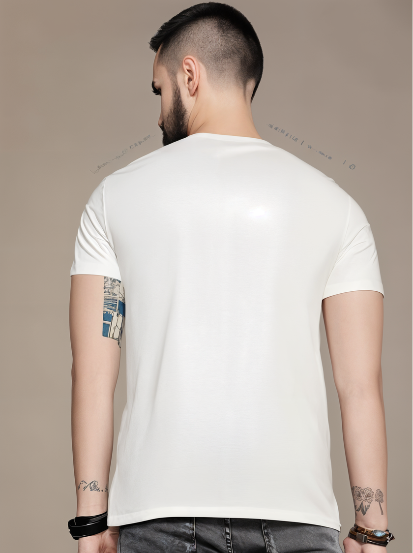 MACK Jonney Men Printed Cotton Rich  T Shirt | Round neck Tshirts|Half Sleeves|Printed-Regular Fit