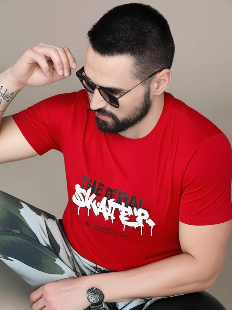 MACK Jonney Men Printed Cotton Rich  T Shirt | Round neck Tshirts|Half Sleeves|Printed-Regular Fit