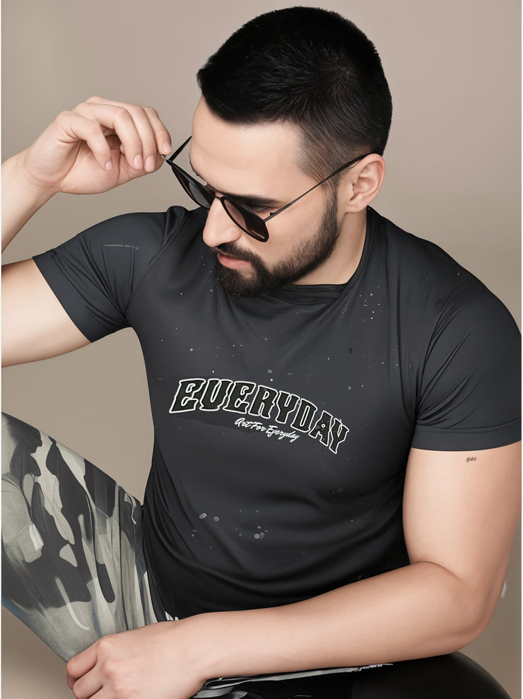 MACK Jonney Men Printed Cotton Rich  T Shirt | Round neck Tshirts|Half Sleeves|Printed-Regular Fit