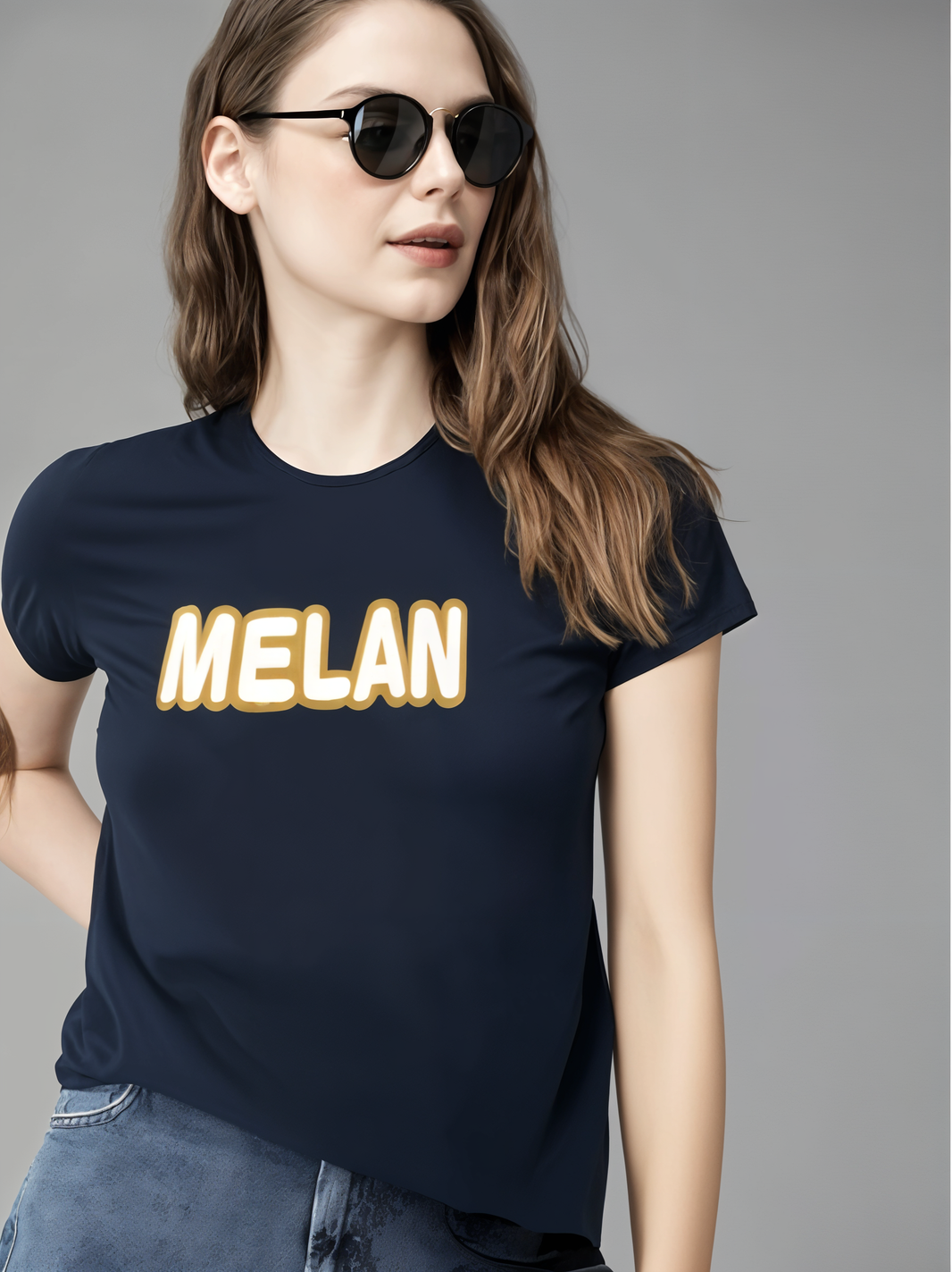 MACK Jonney Women Printed Cotton Rich  T Shirt | Round neck Tshirts|Half Sleeves|Printed-Regular Fit