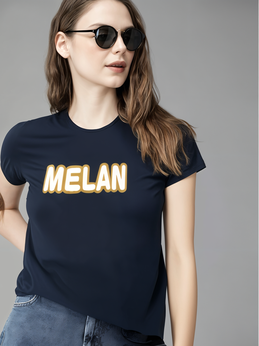 MACK Jonney Women Printed Cotton Rich  T Shirt | Round neck Tshirts|Half Sleeves|Printed-Regular Fit