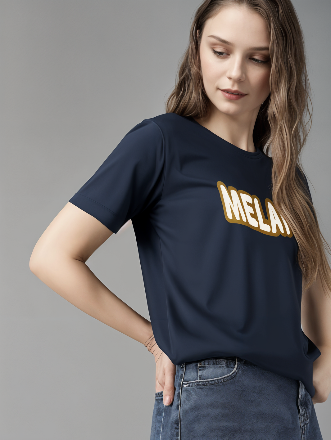 MACK Jonney Women Printed Cotton Rich  T Shirt | Round neck Tshirts|Half Sleeves|Printed-Regular Fit