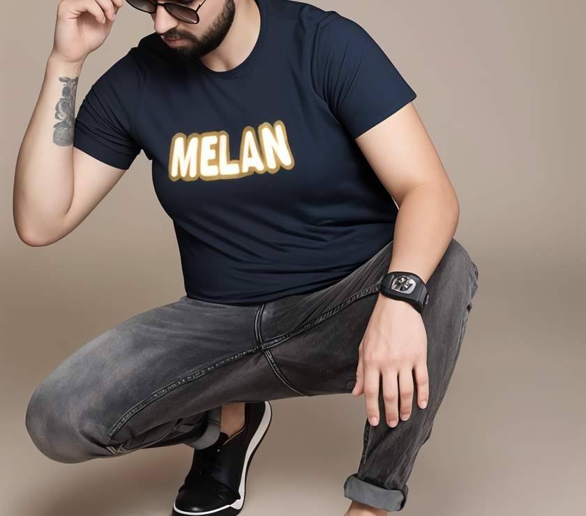 MACK Jonney Men Printed Cotton Rich  T Shirt | Round neck Tshirts|Half Sleeves|Printed-Regular Fit