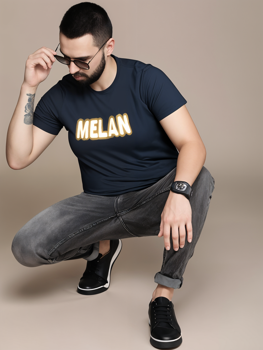 MACK Jonney Men Printed Cotton Rich  T Shirt | Round neck Tshirts|Half Sleeves|Printed-Regular Fit