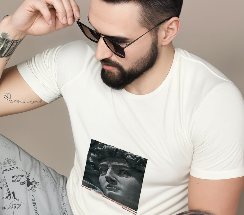 MACK Jonney Men Printed Cotton Rich  T Shirt | Round neck Tshirts|Half Sleeves|Printed-Regular Fit