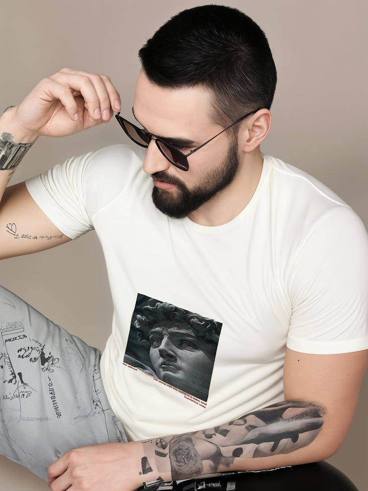 MACK Jonney Men Printed Cotton Rich  T Shirt | Round neck Tshirts|Half Sleeves|Printed-Regular Fit