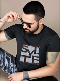 MACK Jonney Men Printed Cotton Rich  T Shirt | Round neck Tshirts|Half Sleeves|Printed-Regular Fit