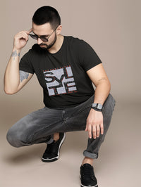 MACK Jonney Men Printed Cotton Rich  T Shirt | Round neck Tshirts|Half Sleeves|Printed-Regular Fit