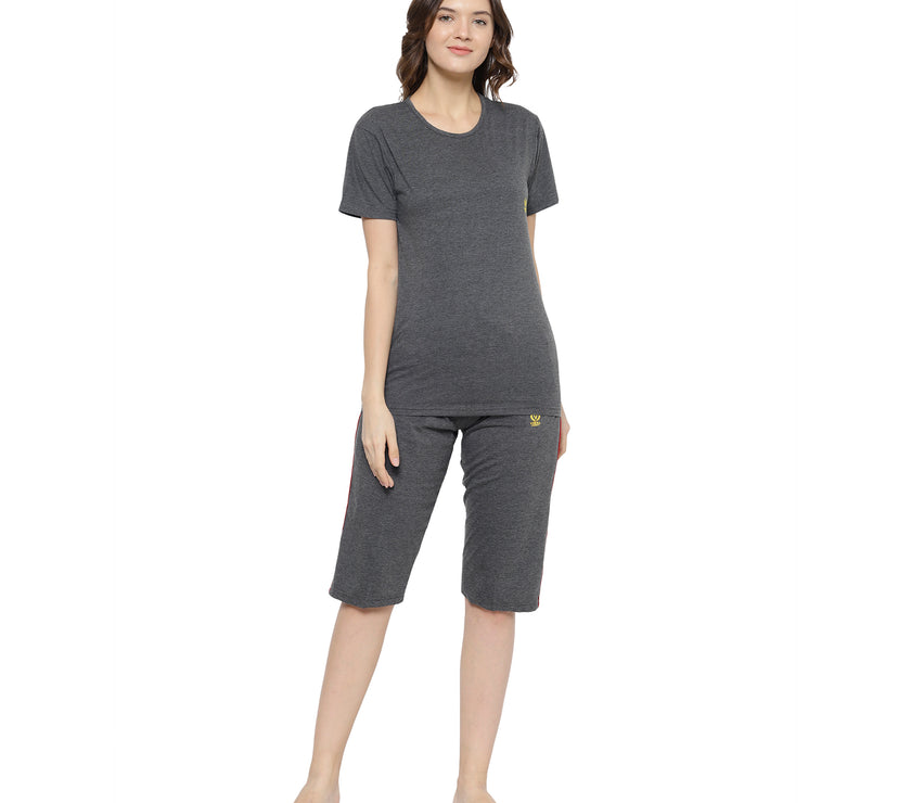 Mack Jonney Grey Women's Night Suit