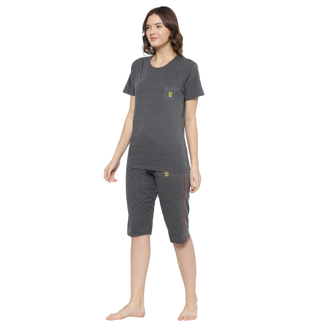 Mack Jonney Grey Women's Night Suit