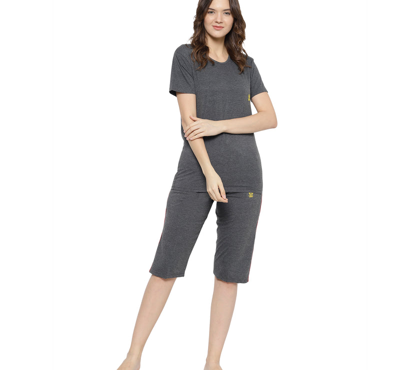 Mack Jonney Grey Women's Night Suit