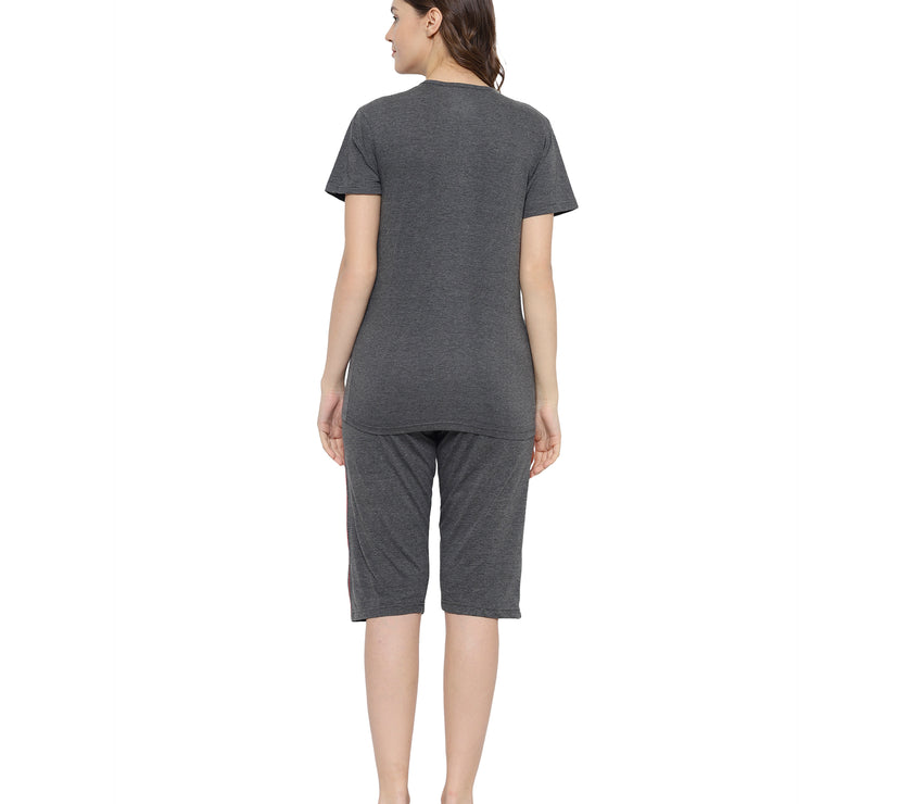Mack Jonney Grey Women's Night Suit