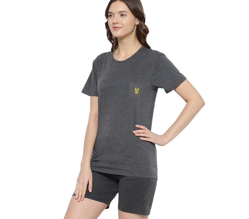 Mack Jonney Grey Women's Night Suit
