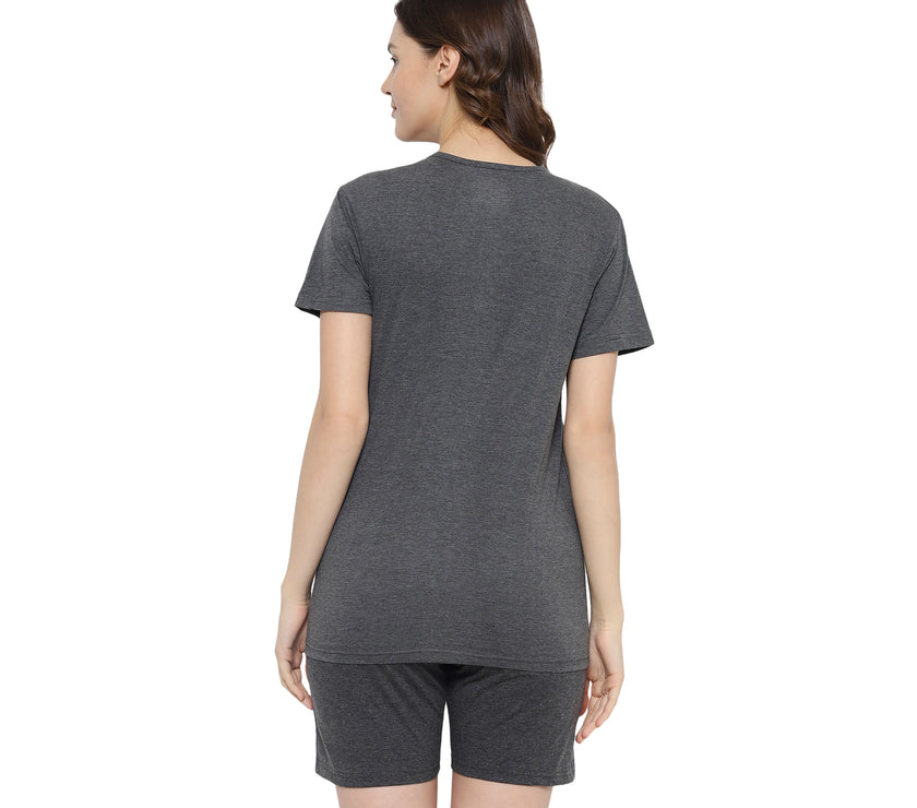Mack Jonney Grey Women's Night Suit