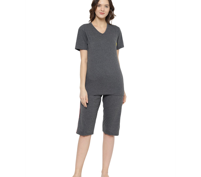 Mack Jonney Grey Women's Night Suit