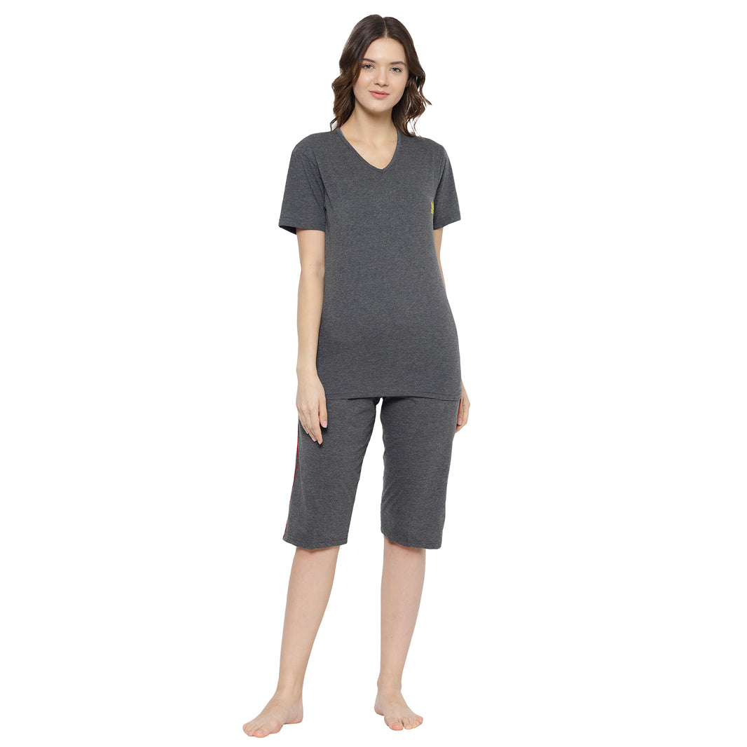 Mack Jonney Grey Women's Night Suit