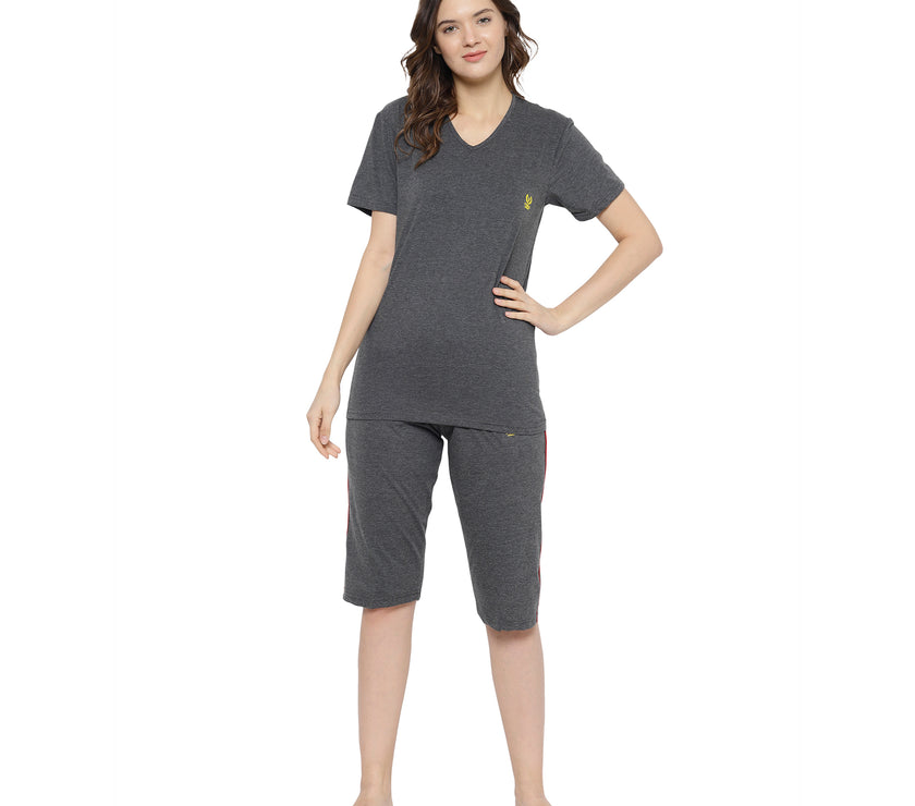 Mack Jonney Grey Women's Night Suit