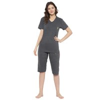 Mack Jonney Grey Women's Night Suit