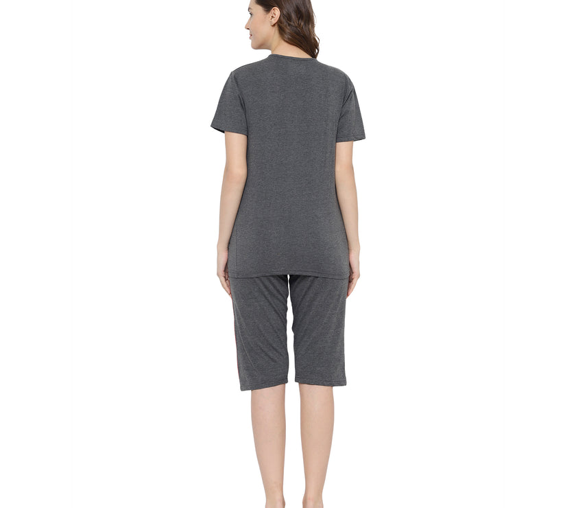Mack Jonney Grey Women's Night Suit