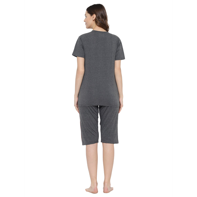 Mack Jonney Grey Women's Night Suit