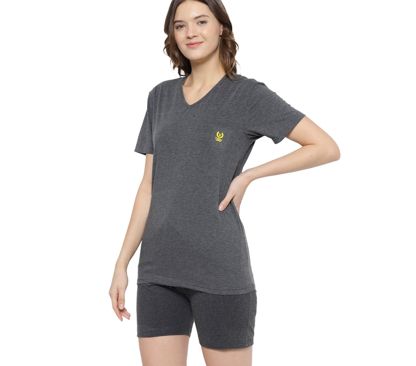 Mack Jonney Grey Women's Night Suit