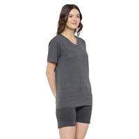 Mack Jonney Grey Women's Night Suit
