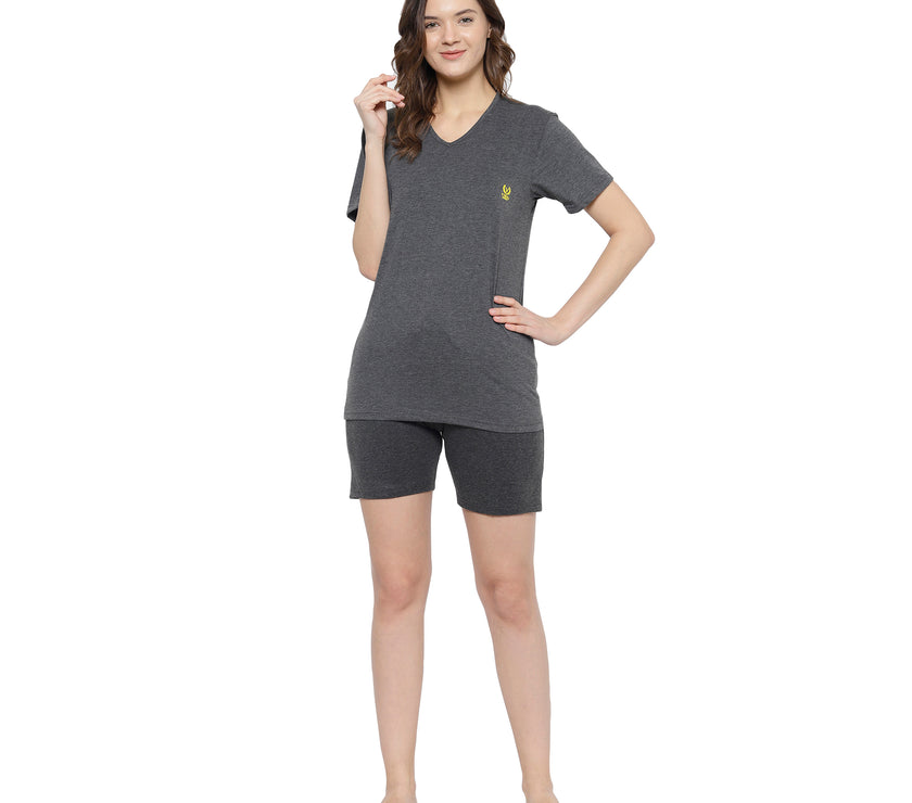 Mack Jonney Grey Women's Night Suit