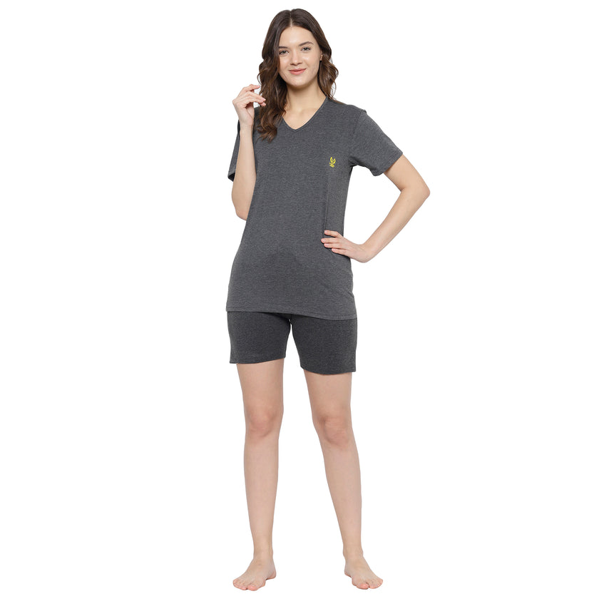Mack Jonney Grey Women's Night Suit