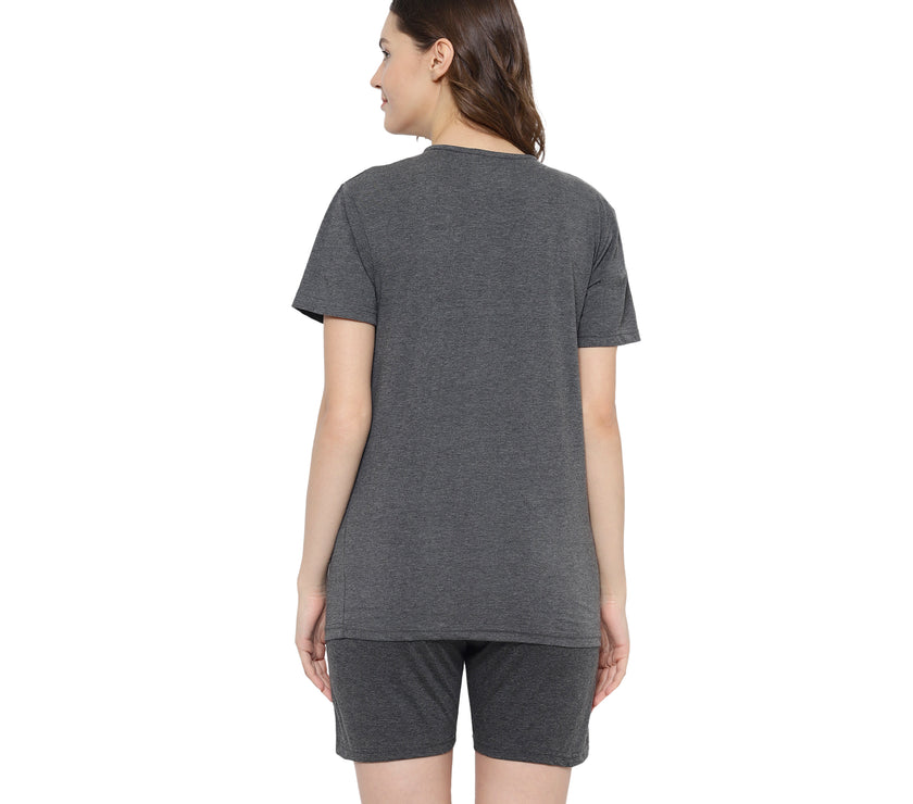 Mack Jonney Grey Women's Night Suit