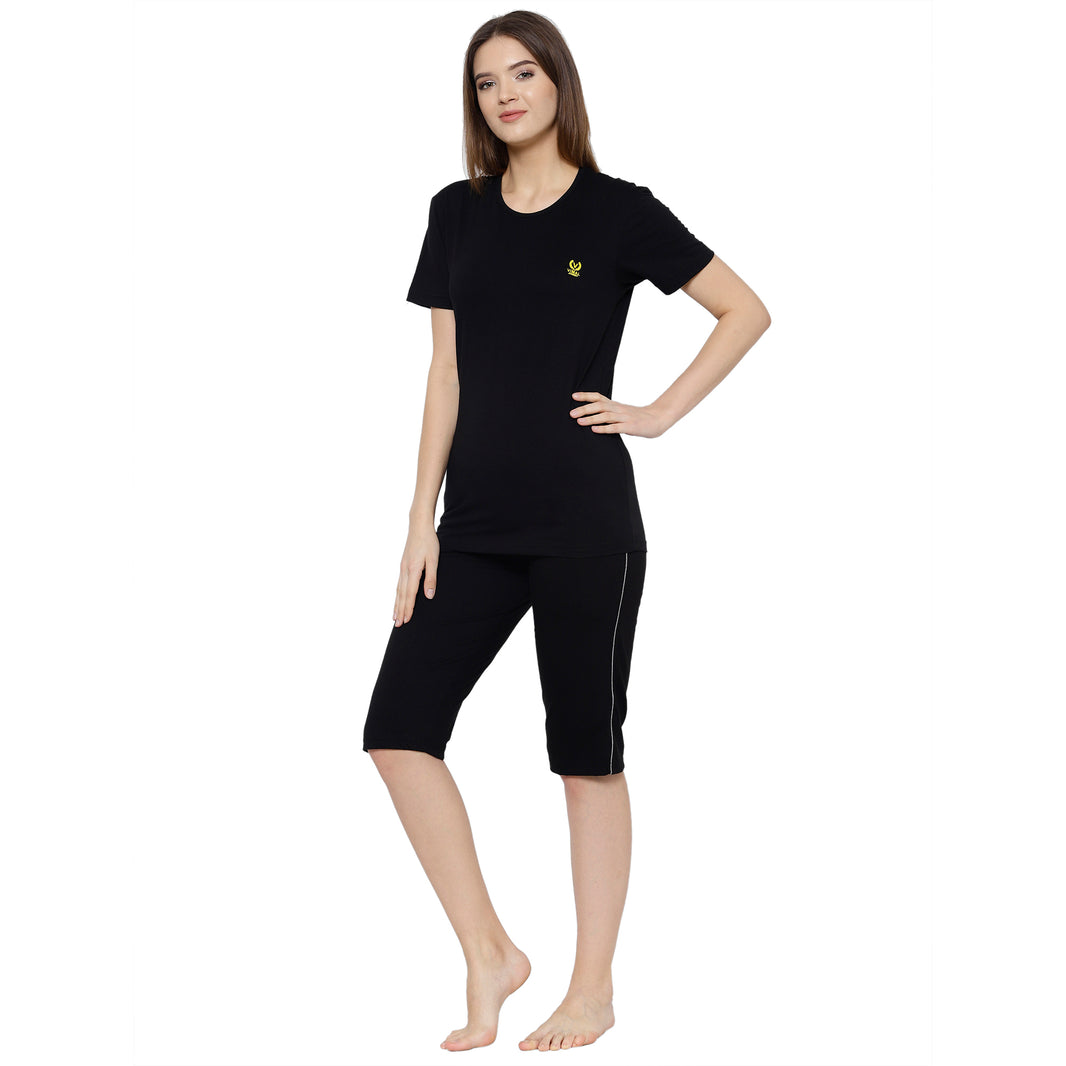 Mack Jonney Black Women's Night Suit