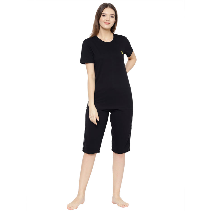 Mack Jonney Black Women's Night Suit