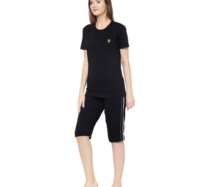 Mack Jonney Black Women's Night Suit