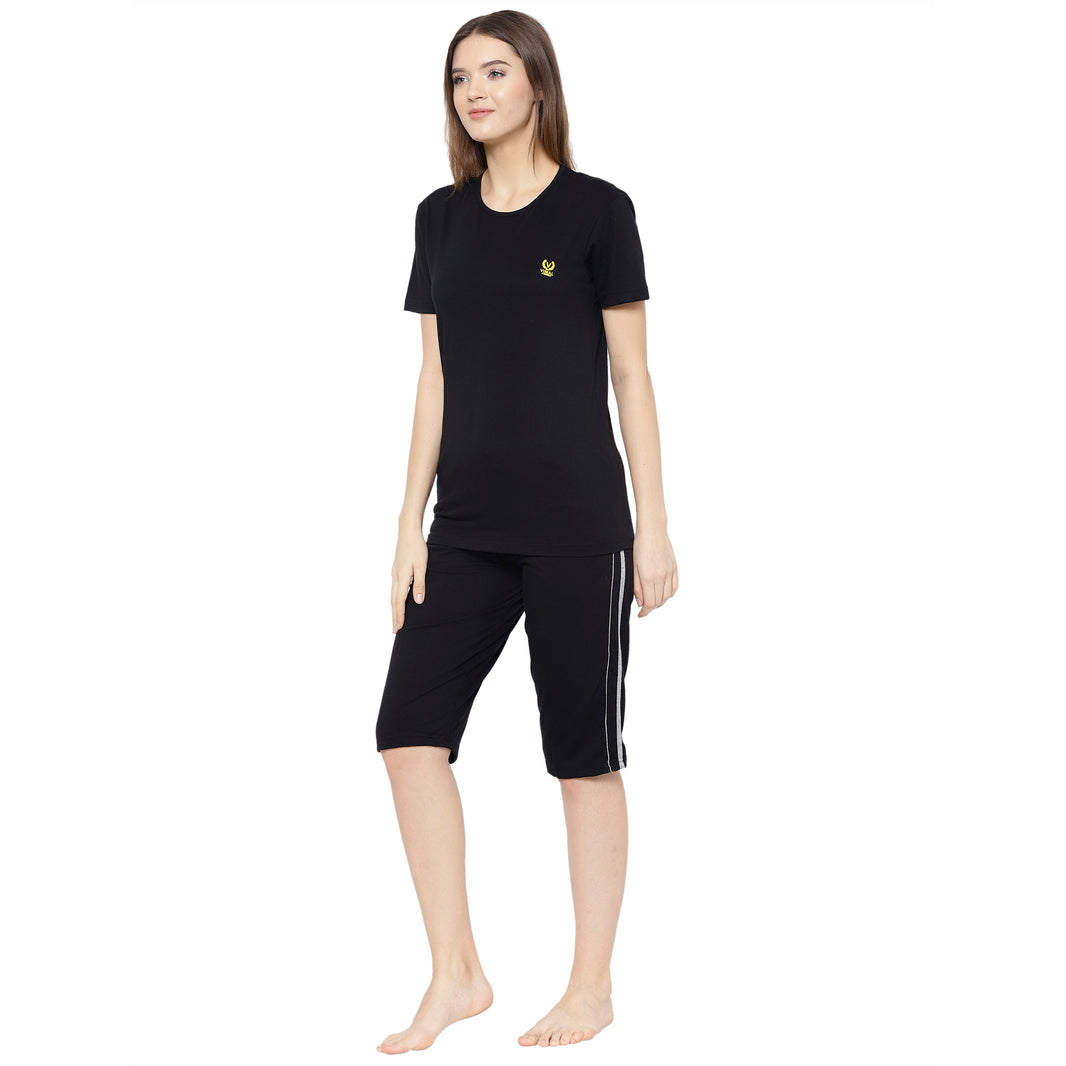 Mack Jonney Black Women's Night Suit