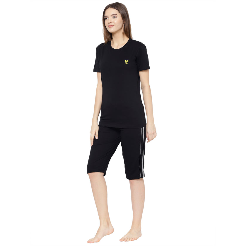Mack Jonney Black Women's Night Suit