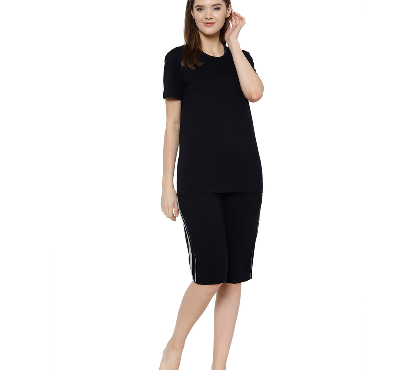 Mack Jonney Black Women's Night Suit