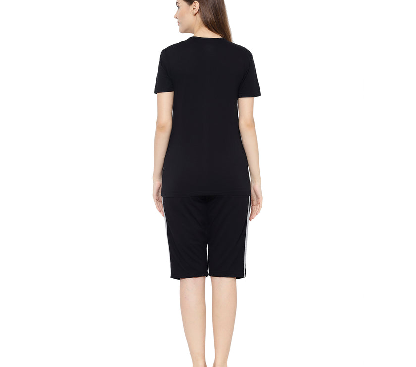 Mack Jonney Black Women's Night Suit