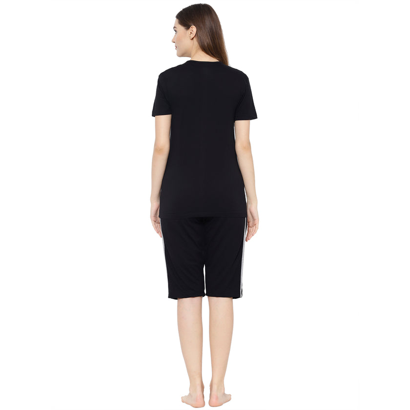 Mack Jonney Black Women's Night Suit