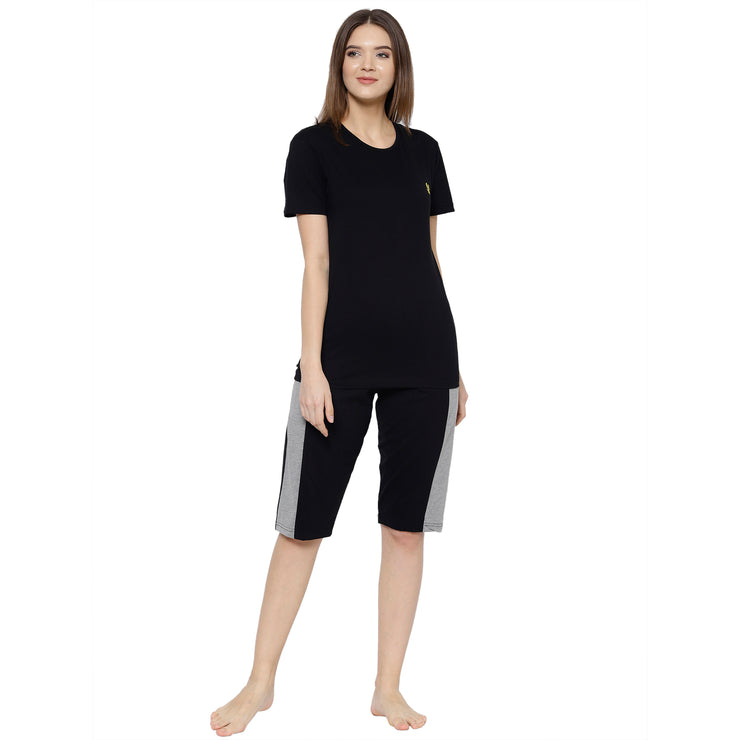 Mack Jonney Black Women's Night Suit