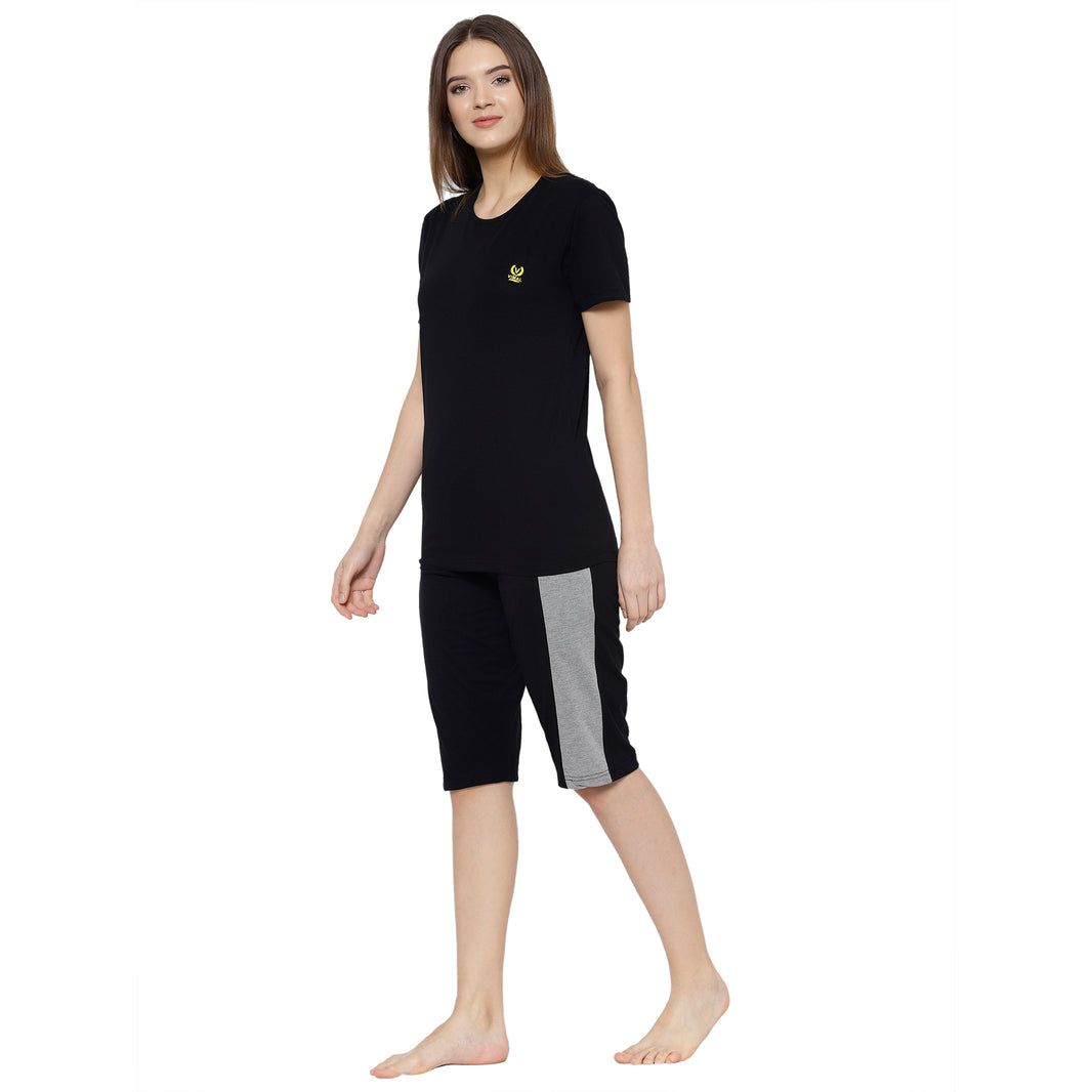 Mack Jonney Black Women's Night Suit