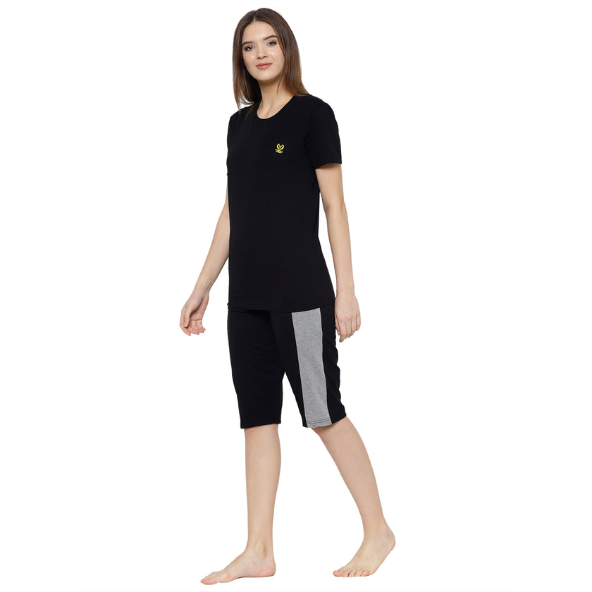 Mack Jonney Black Women's Night Suit