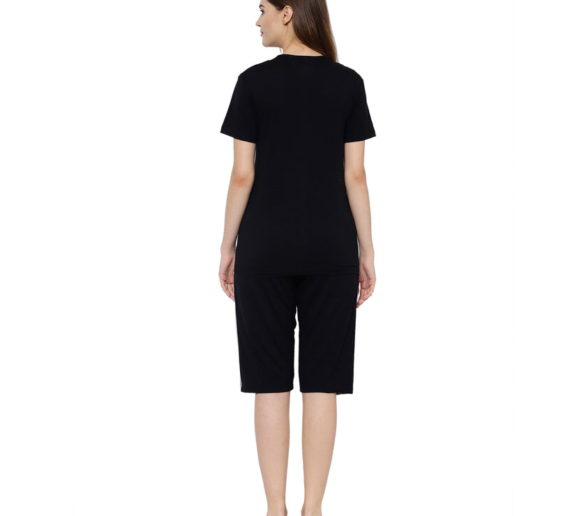 Mack Jonney Black Women's Night Suit