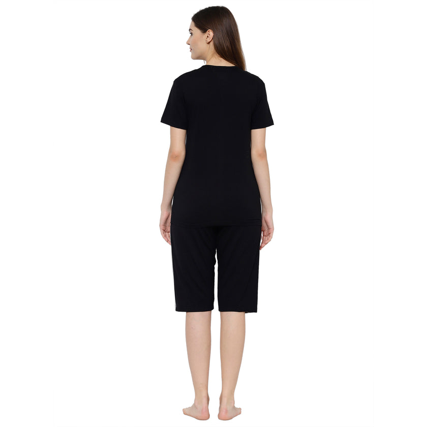 Mack Jonney Black Women's Night Suit