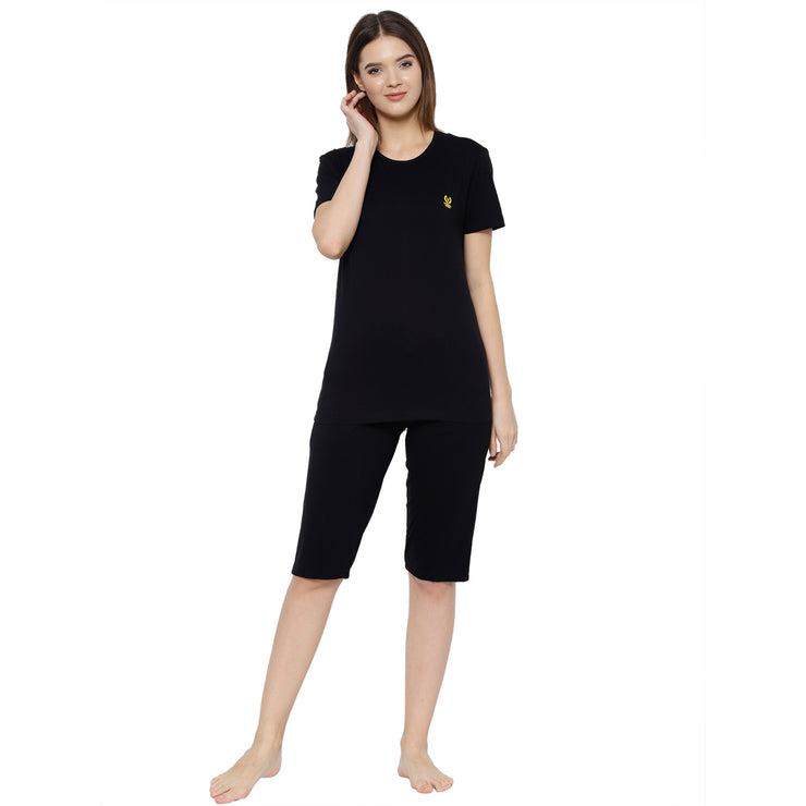 Mack Jonney Black Women's Night Suit